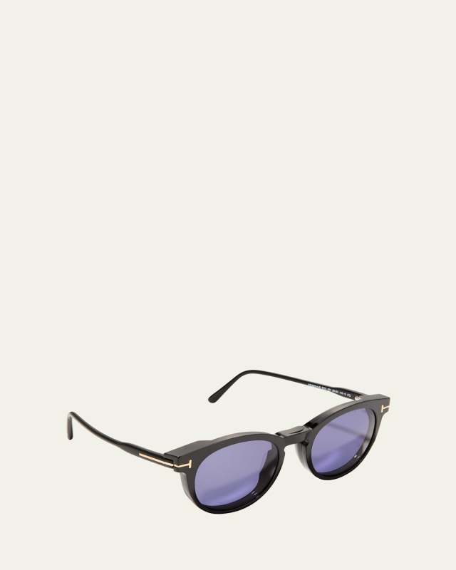 Blue Light Blocking Round Acetate Glasses